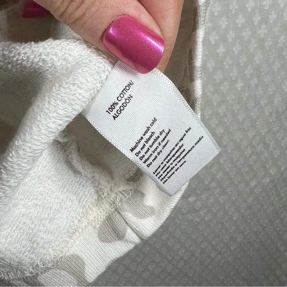 Rebecca‎ Minkoff Cream Grey Leopard Print Sweatshirt - Picture 5 of 6